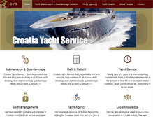 Tablet Screenshot of croatia-yacht-service.com